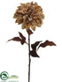 Silk Plants Direct Leopard Print Dahlia Spray - Yellow Brown - Pack of 12