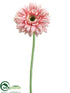 Silk Plants Direct Gerbera Daisy Spray - Pink - Pack of 12