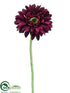 Silk Plants Direct Gerbera Daisy Spray - Violet Dark - Pack of 12