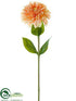 Silk Plants Direct Dahlia Spray - Peach Cream - Pack of 12