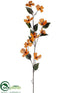 Silk Plants Direct Dogwood Spray - Orange - Pack of 6