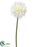 Silk Plants Direct Dahlia Spray - White - Pack of 12