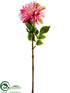 Silk Plants Direct Dahlia Spray - Pink Lime - Pack of 12