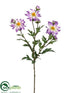 Silk Plants Direct Shasta Daisy Spray - Lilac Cream - Pack of 12