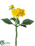 Silk Plants Direct Dahlia Spray - Yellow - Pack of 24
