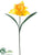 Daffodil Spray - Yellow Orange - Pack of 6