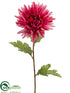 Silk Plants Direct Spider Dahlia Spray - Beauty - Pack of 12