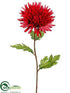 Silk Plants Direct Spider Dahlia Spray - Red - Pack of 12