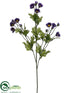 Silk Plants Direct Mini Daisy Spray - Purple - Pack of 12
