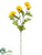 Silk Plants Direct Daisy Spray - Mustard - Pack of 12