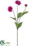 Silk Plants Direct Dahlia Spray - Boysenberry - Pack of 12