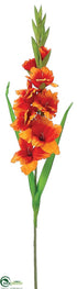 Silk Plants Direct Gladiolus Spray - Orange - Pack of 12