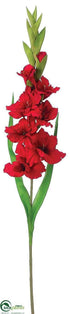 Silk Plants Direct Gladiolus Spray - Red - Pack of 12