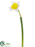 Silk Plants Direct Daffodil Spray - White Yellow - Pack of 12