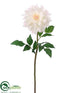 Silk Plants Direct Dahlia Spray - Cream Pink - Pack of 12