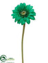Silk Plants Direct Gerbera Daisy Spray - Green Emerald - Pack of 12