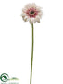 Silk Plants Direct Gerbera Daisy Spray - Pink Cream - Pack of 12