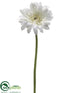 Silk Plants Direct Gerbera Daisy Spray - Cream - Pack of 12