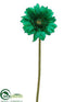 Silk Plants Direct Gerbera Daisy Spray - Green Emerald - Pack of 12