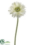 Silk Plants Direct Gerbera Daisy Spray - Green Light - Pack of 12