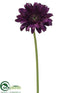 Silk Plants Direct Gerbera Daisy Spray - Violet - Pack of 12