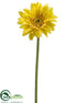 Silk Plants Direct Gerbera Daisy Spray - Yellow - Pack of 12