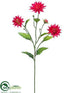 Silk Plants Direct Dahlia Spray - Cerise - Pack of 12