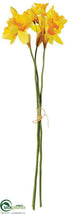 Silk Plants Direct Daffodil Bundle - Yellow - Pack of 8
