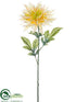 Silk Plants Direct Dahlia Spray - Yellow Soft - Pack of 12