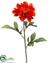 Silk Plants Direct Dahlia Spray - Orange - Pack of 12