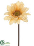 Silk Plants Direct Gerbera Daisy Spray - Amber - Pack of 24