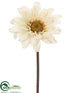 Silk Plants Direct Gerbera Daisy Spray - Beige - Pack of 24