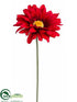 Silk Plants Direct Gerbera Daisy Spray - Red - Pack of 12