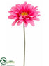 Silk Plants Direct Gerbera Daisy Spray - Rose Two Tone - Pack of 12