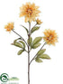 Silk Plants Direct Dahlia Spray - Amber - Pack of 12