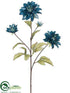 Silk Plants Direct Dahlia Spray - Blue - Pack of 12