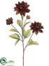 Silk Plants Direct Dahlia Spray - Coffee - Pack of 12
