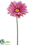 Silk Plants Direct Jumbo Gerbera Daisy Spray - Cerise - Pack of 6