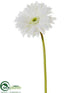 Silk Plants Direct Gerbera Daisy Spray - Ivory - Pack of 12