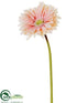 Silk Plants Direct Gerbera Daisy Spray - Peach Pink - Pack of 12