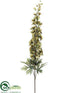 Silk Plants Direct Delphinium Spray - Avocado Green - Pack of 12