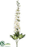 Silk Plants Direct Delphinium Spray - Cream - Pack of 12