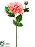 Silk Plants Direct Dahlia Spray - Coral - Pack of 12