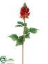 Silk Plants Direct Flame Tree Flower Spray - Red Green - Pack of 12