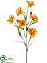 Silk Plants Direct Frangipani Spray - Orange - Pack of 12