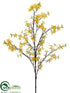 Silk Plants Direct Forsythia Spray - Yellow - Pack of 6