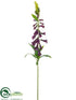Silk Plants Direct Foxglove Spray - Violet - Pack of 12
