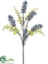 Silk Plants Direct Fern Thistle Spray - Blue - Pack of 12