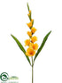 Silk Plants Direct Gladiolus Spray - Yellow - Pack of 12