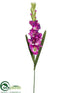 Silk Plants Direct Gladiolus Spray - Orchid - Pack of 12